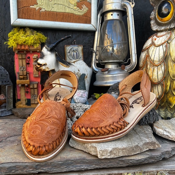 Padilla Leather Mexican Sandals - Picture 1 of 7